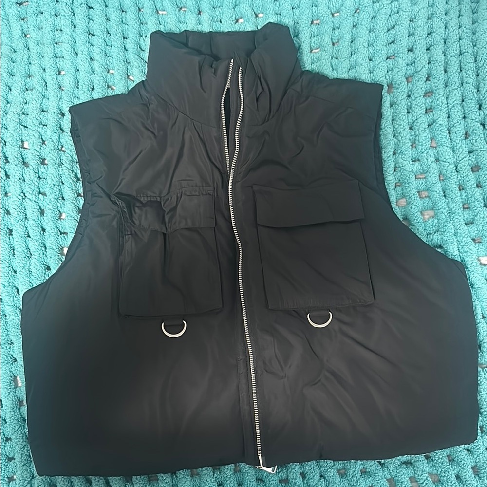 Black Puffer Vest - Picture 1 of 5
